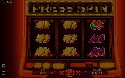 Hot Mania screen