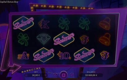 Neon Capital Bonus Buy screen