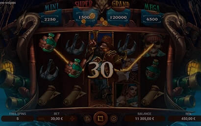 Treasure-snipes screen