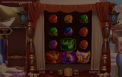 Unlimited Treasures Bonus Buy screen